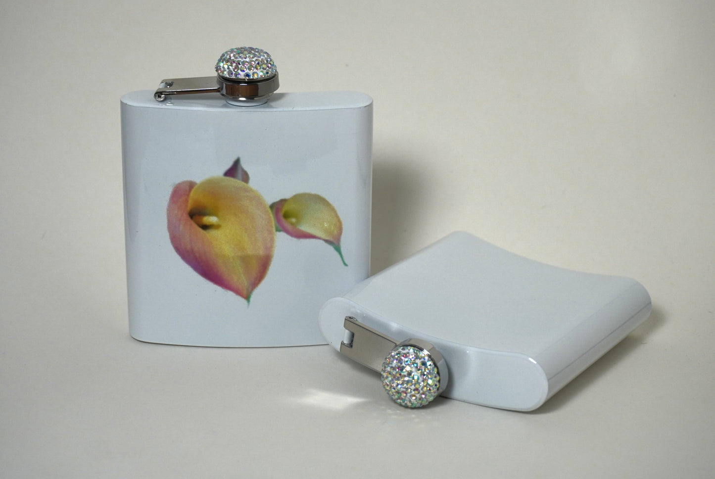 Flowered Birdie Flasks