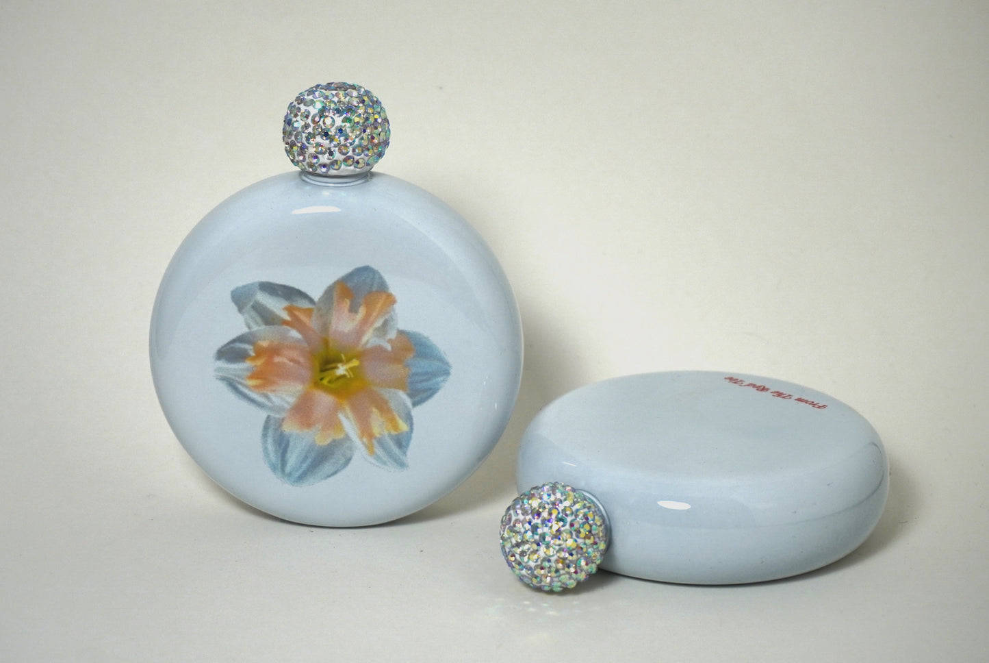 Flowered Birdie Flasks
