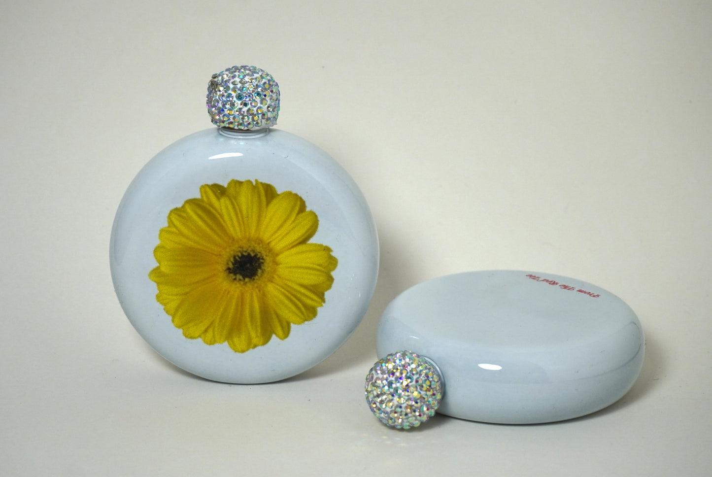 Flowered Birdie Flasks