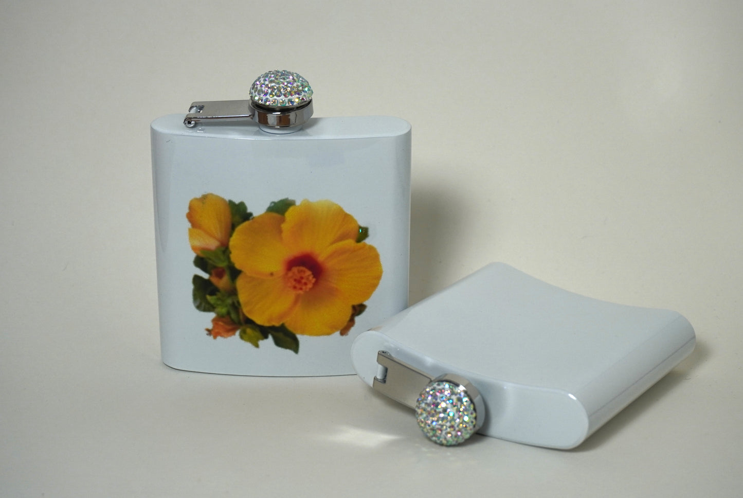 Flowered Birdie Flasks