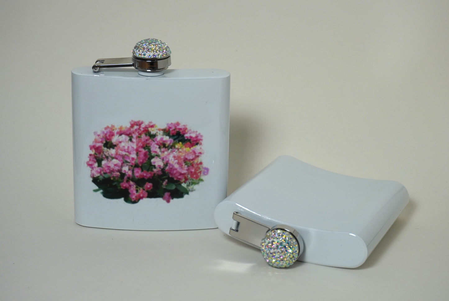 Flowered Birdie Flasks