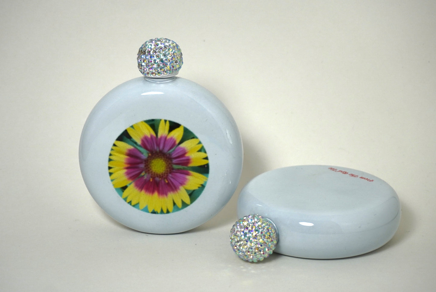 Flowered Birdie Flasks
