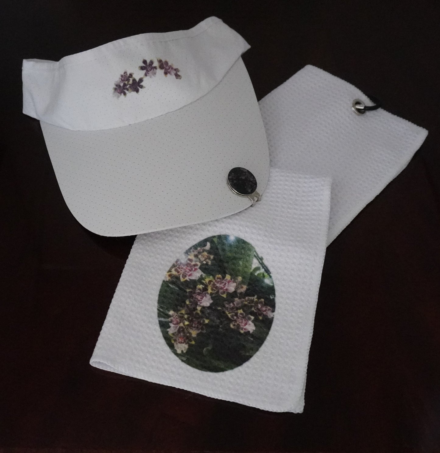 Matching Visor, Towel, & Hat Clip