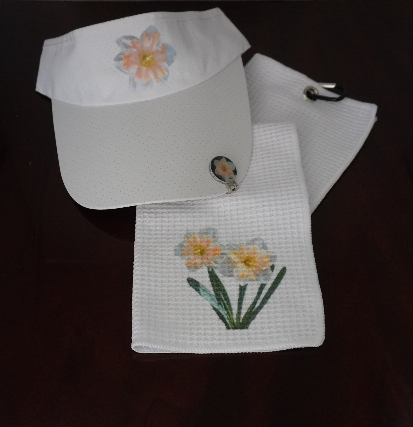 Matching Visor, Towel, & Hat Clip