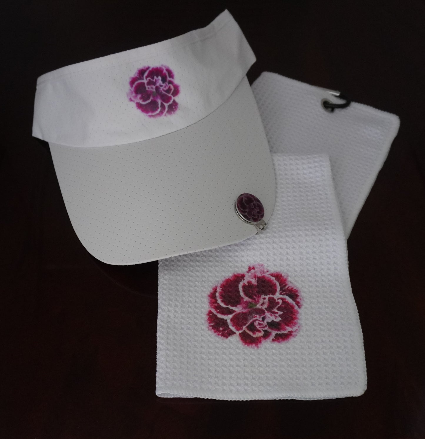 Matching Visor, Towel, & Hat Clip