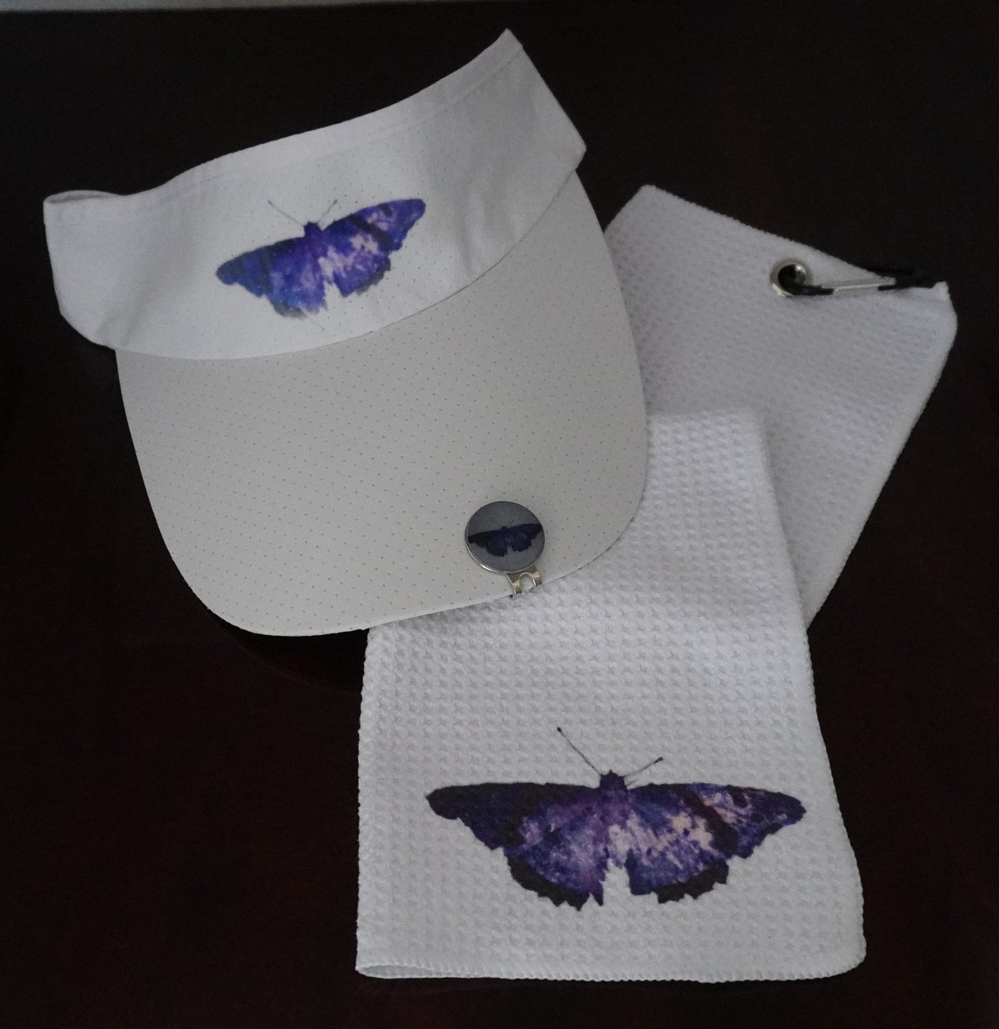 Matching Visor, Towel, & Hat Clip