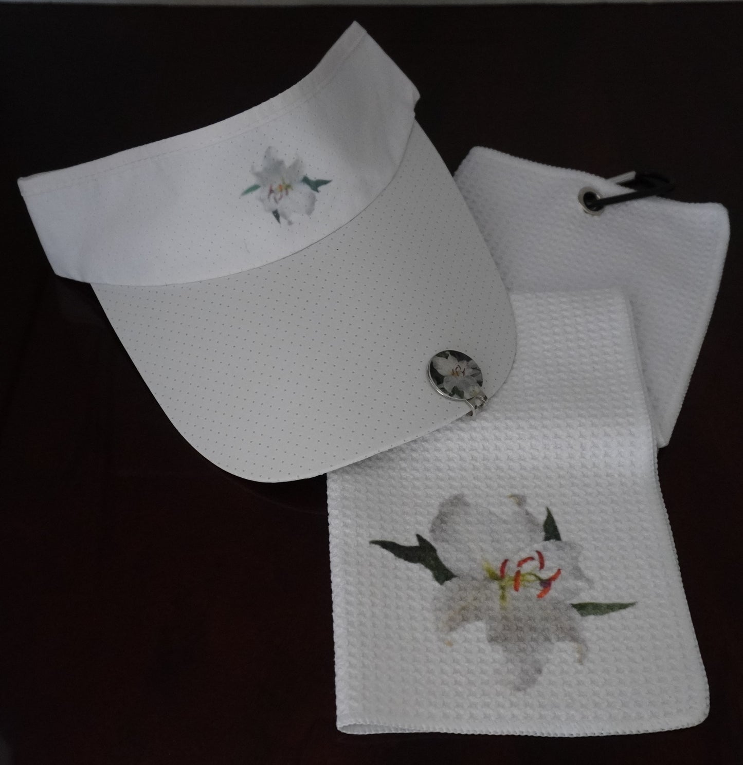 Matching Visor, Towel, & Hat Clip