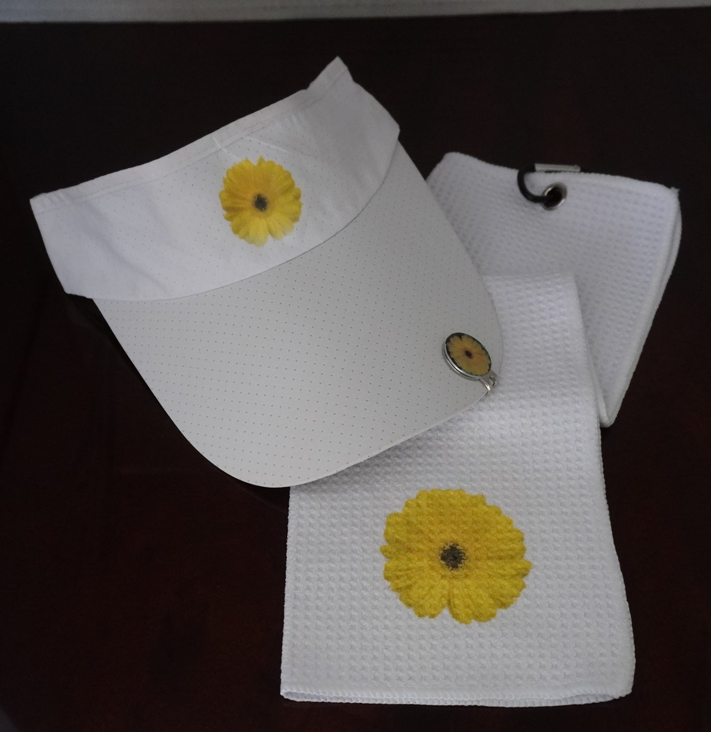 Matching Visor, Towel, & Hat Clip
