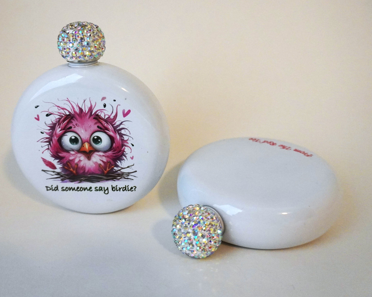 Whimsical Birdie Flasks