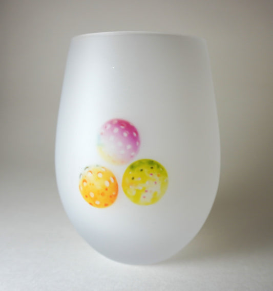 Pickleball Wine Glass