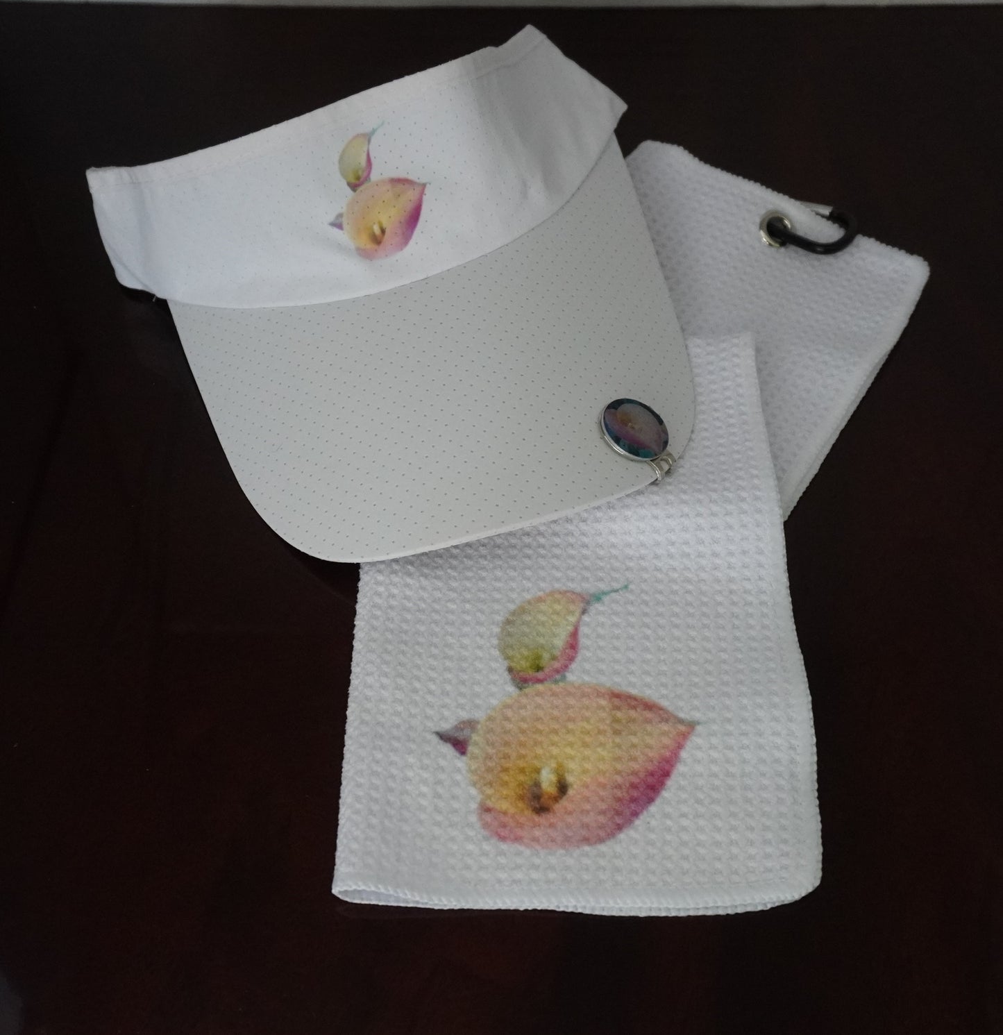 Matching Visor, Towel, & Hat Clip